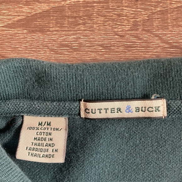 Mens EUC Cutter & Buck Green Polo W/Mount Vermont Ski Resort Logo Medium - Picture 3 of 7